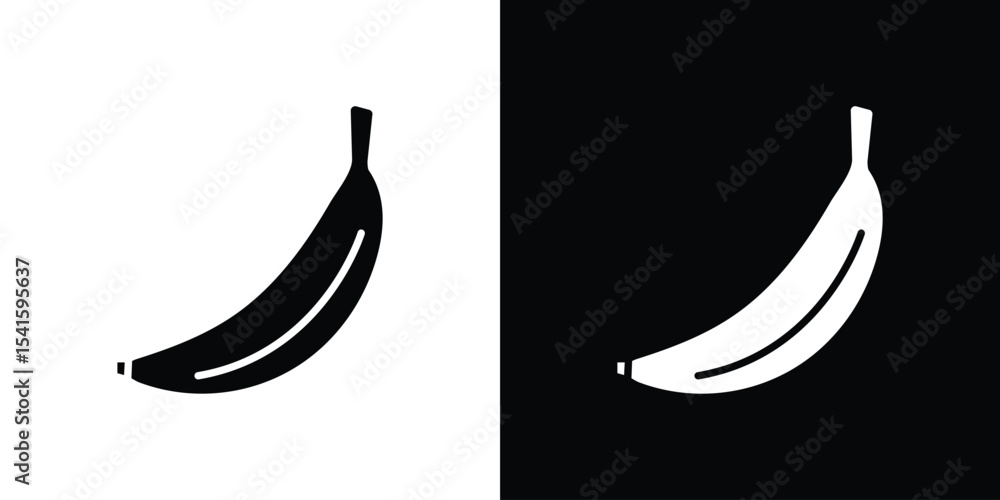 Poster banana icon vector scalable graphics