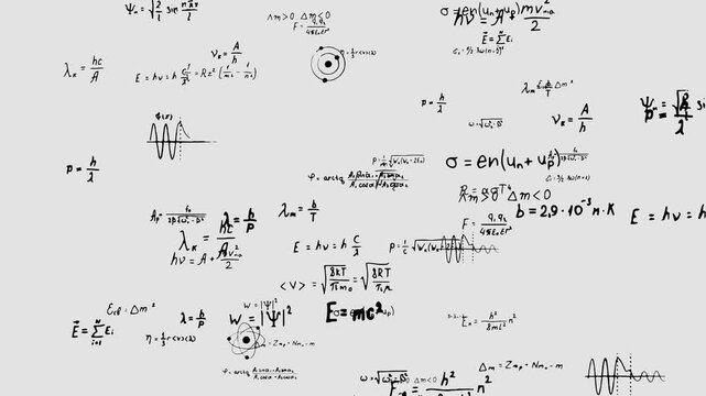 Equation think calculate remember formula showing up to front overlay solution solve handwritten text lecture graphic abstract lesson symbol white screen. - Powered by Adobe