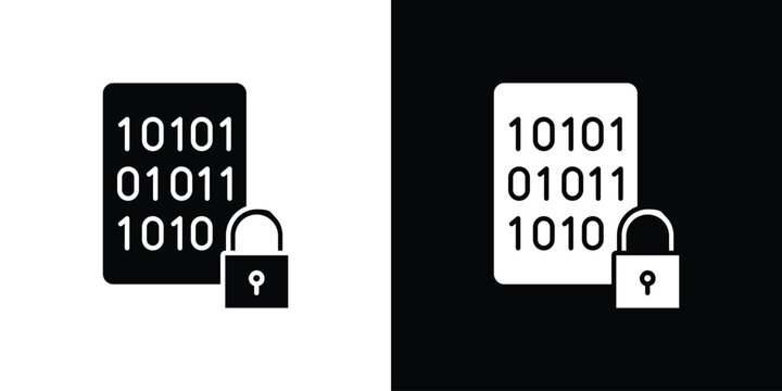Binary Lock icon Vector scalable graphics