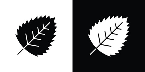 Birch leaf icon Vector scalable graphics