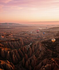Sunrise Drift Over Stone Valleys

