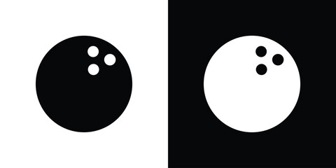 Bowling ball icon Vector scalable graphics