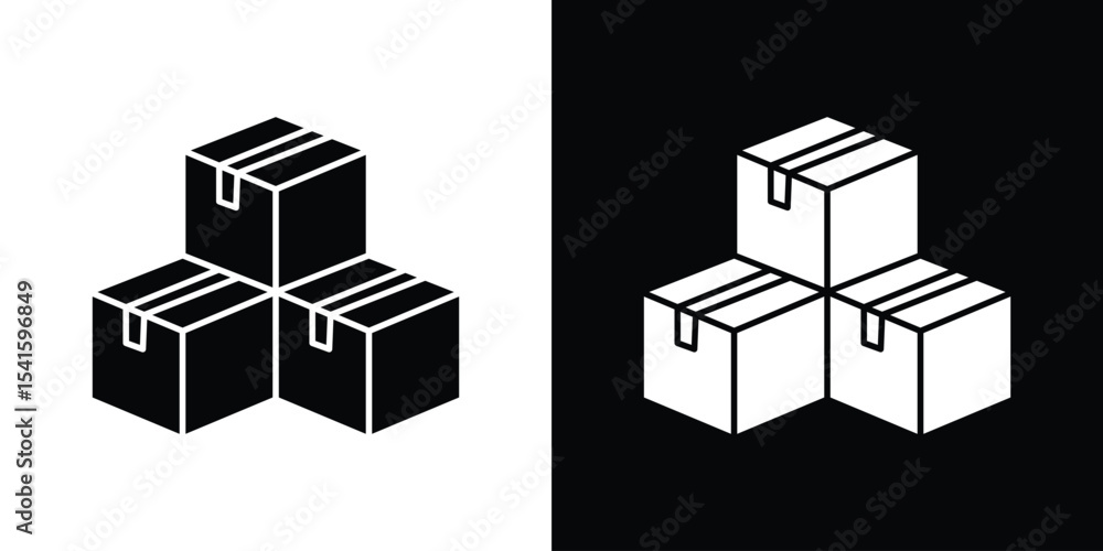 Poster boxes icon vector scalable graphics