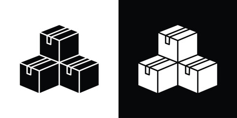 Obraz premium Boxes icon Vector scalable graphics