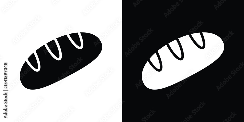 Poster bread loaf icon vector scalable graphics