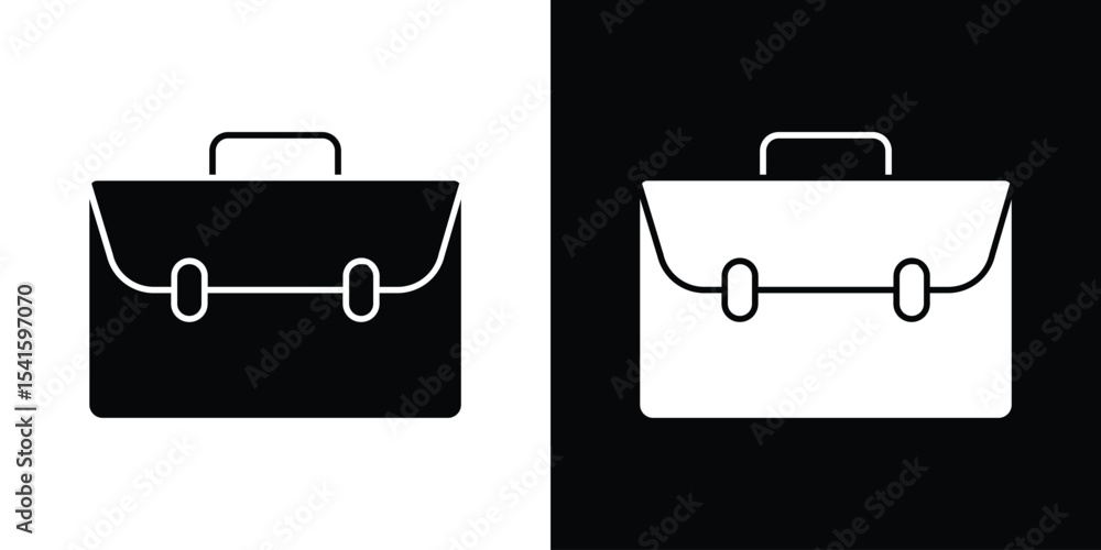 Poster briefcase icon vector scalable graphics