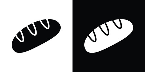 Bread loaf icon Vector scalable graphics