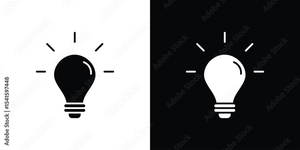 Poster bulb icon vector scalable graphics