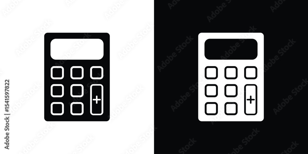 Poster calculator icon vector scalable graphics
