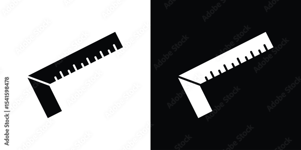 Poster carpenter ruler icon vector scalable graphics