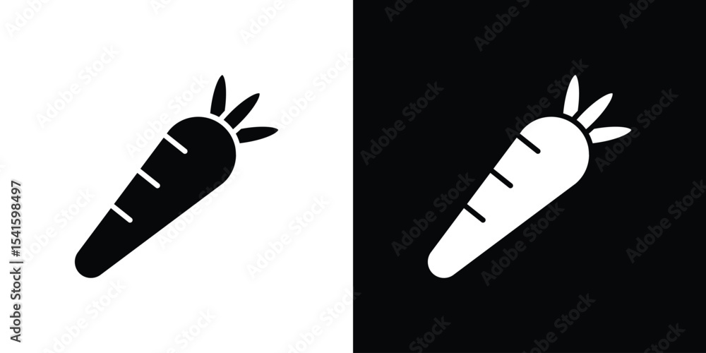Poster carrot icon vector scalable graphics