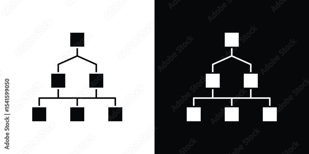 Poster chart tree icon vector scalable graphics