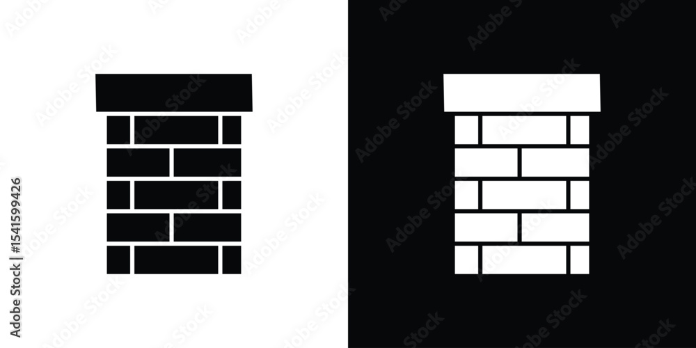 Poster chimney icon vector scalable graphics