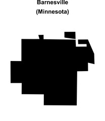 Barnesville (Minnesota) blank outline map