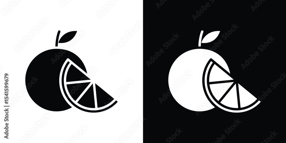 Poster citrus icon vector scalable graphics