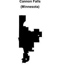 Fototapeta premium Cannon Falls (Minnesota) blank outline map