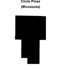 Circle Pines (Minnesota) blank outline map