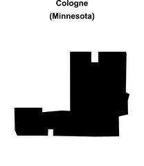 Cologne (Minnesota) blank outline map