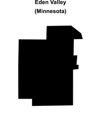 Eden Valley (Minnesota) blank outline map