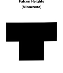 Falcon Heights (Minnesota) blank outline map