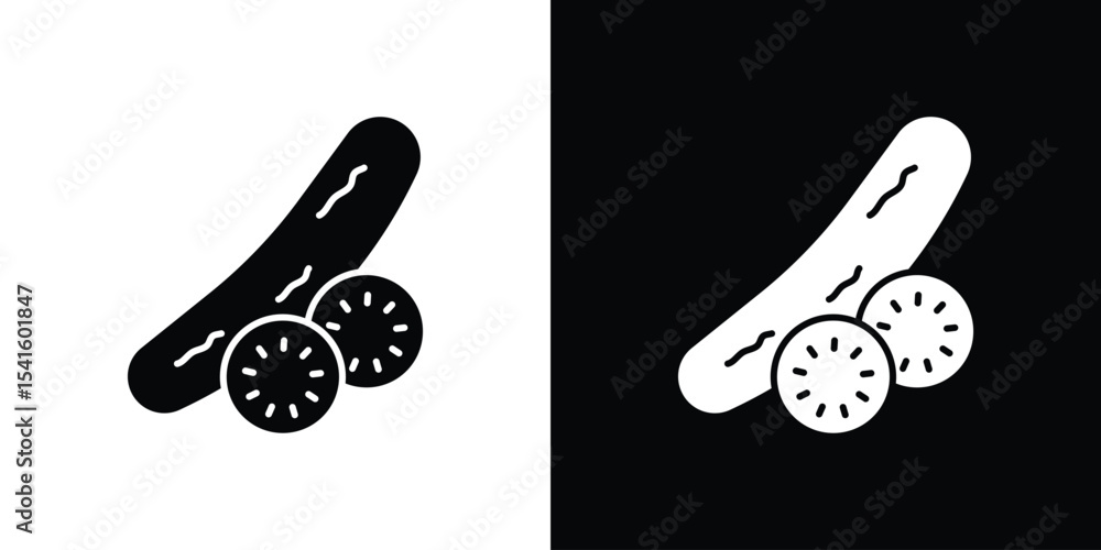 Poster cucumber icon vector scalable graphics