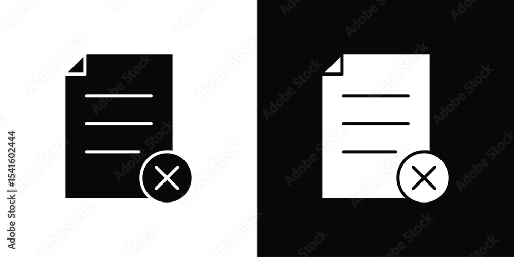 Poster delete document icon vector scalable graphics