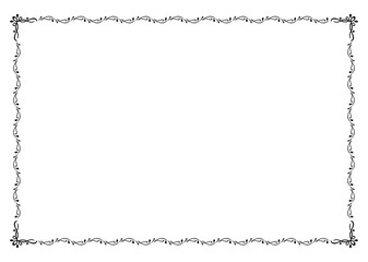 Decorative vintage frame corner template ornament art