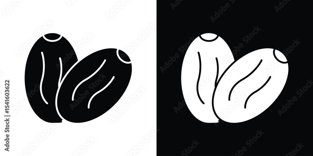 Poster dry fruit icon vector scalable graphics