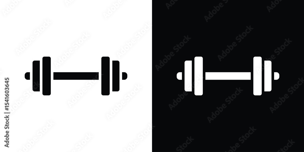 Poster dumbbell icon vector scalable graphics