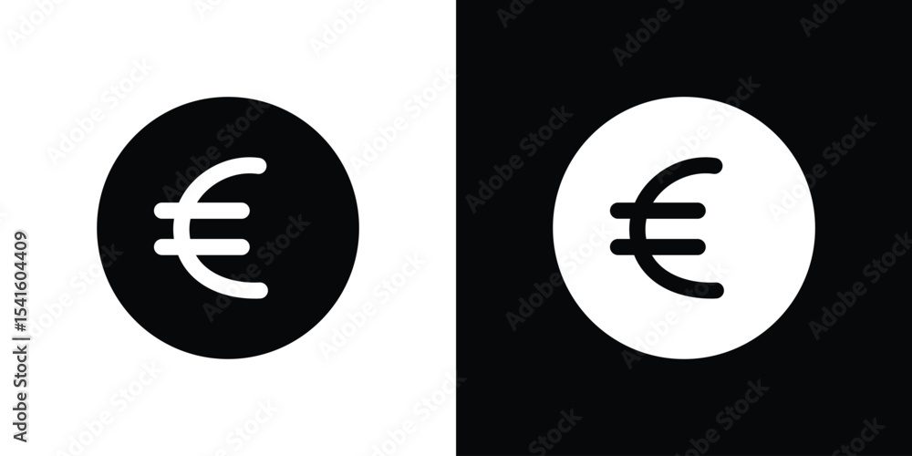 Poster euro icon vector scalable graphics