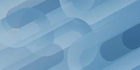 Minimalist banner background, pastel color gradient, sea blue, and cloudy sky. Modern circle effect style eps10.