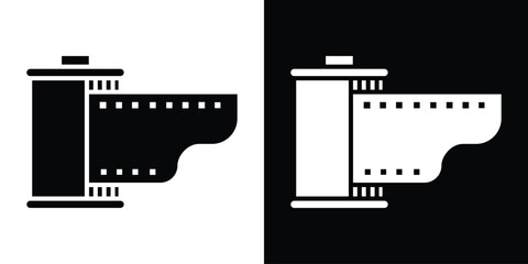 Film canister icon Vector scalable graphics
