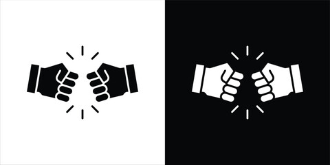 Fist bump icon Vector scalable graphics
