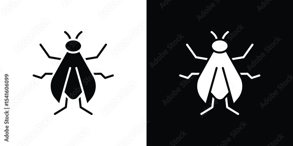 Poster fly insect icon vector scalable graphics