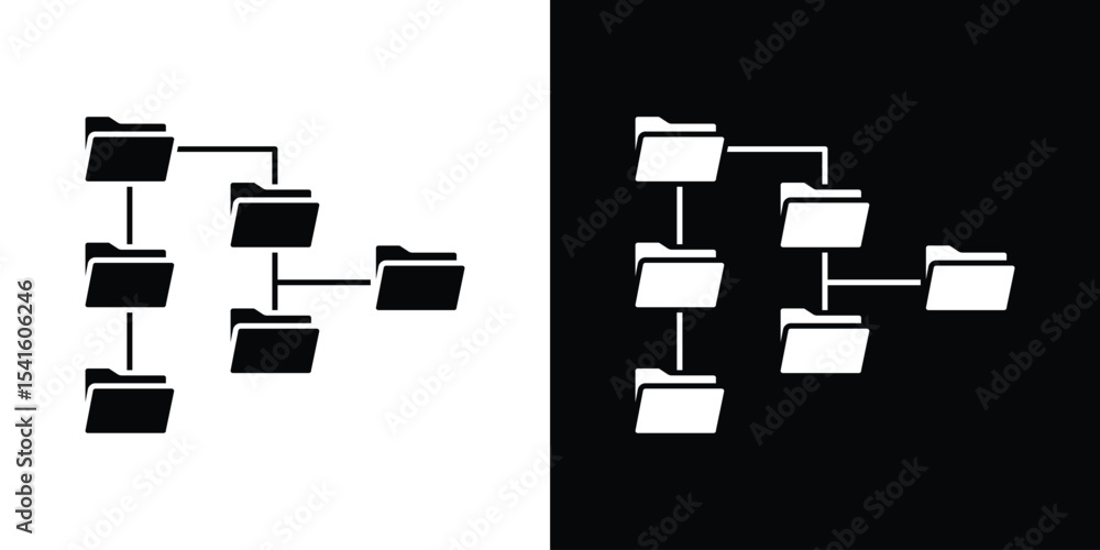 Aufkleber folder tree icon vector scalable graphics