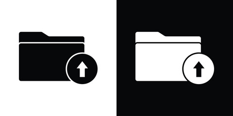 Folder upload icon Vector scalable graphics