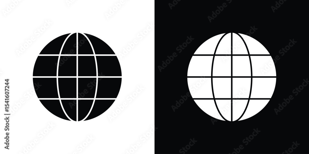 Poster globe icon vector scalable graphics