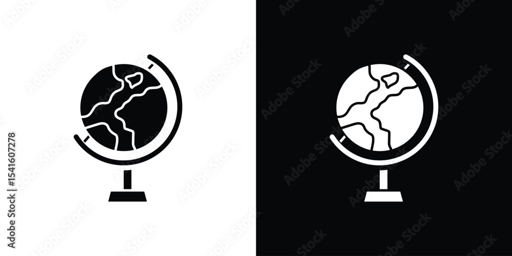 Poster globe icon vector scalable graphics