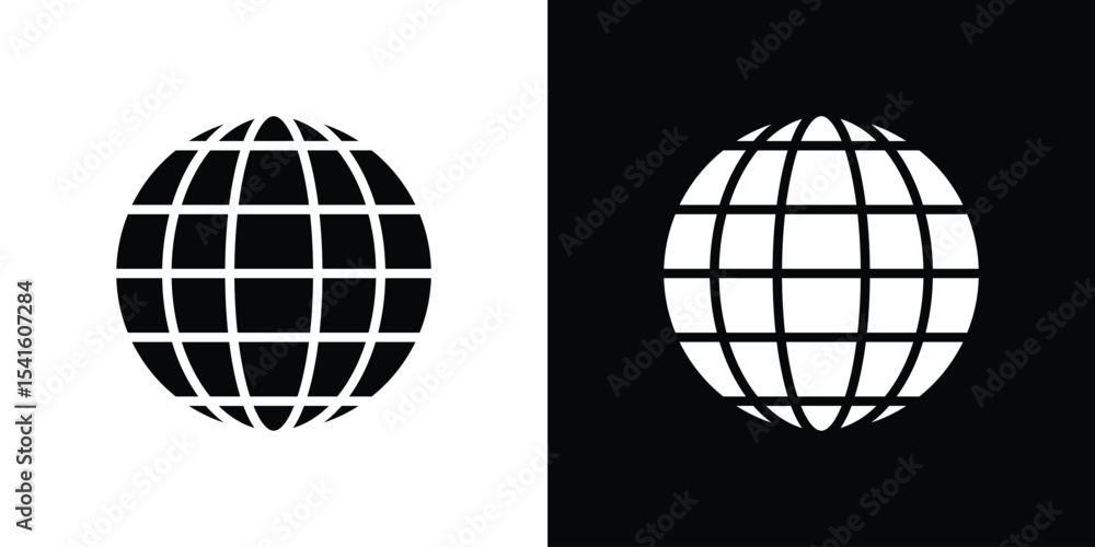 Poster globe icon vector scalable graphics