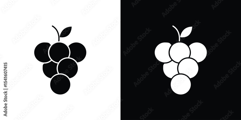 Poster grape icon vector scalable graphics