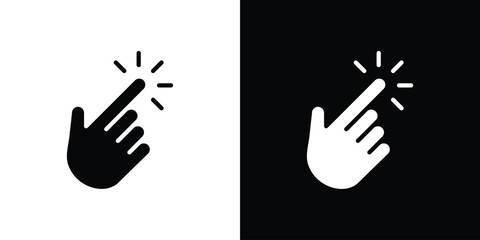Hand click icon Vector scalable graphics