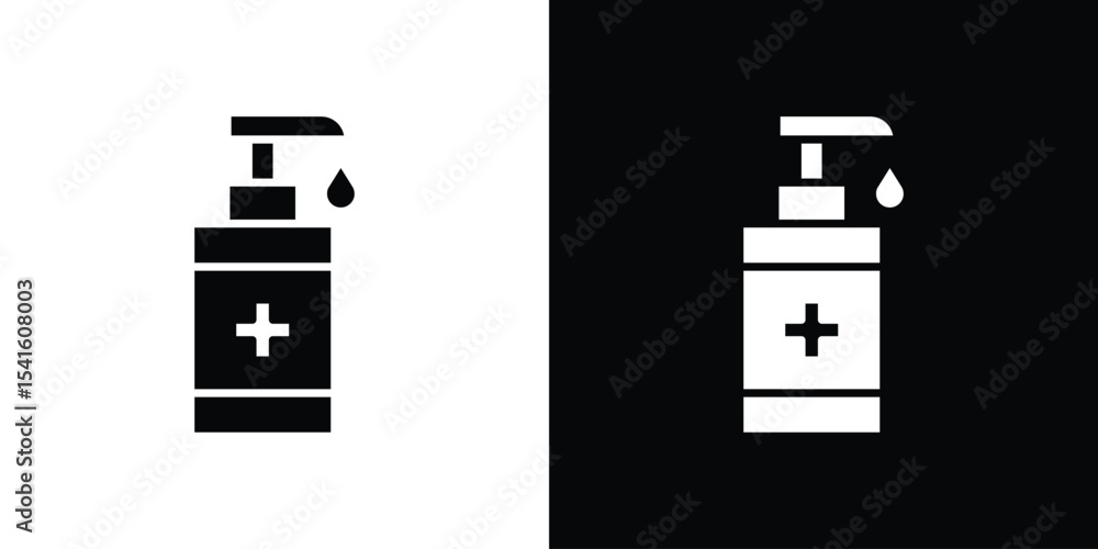 Poster hand sanitizer icon vector scalable graphics