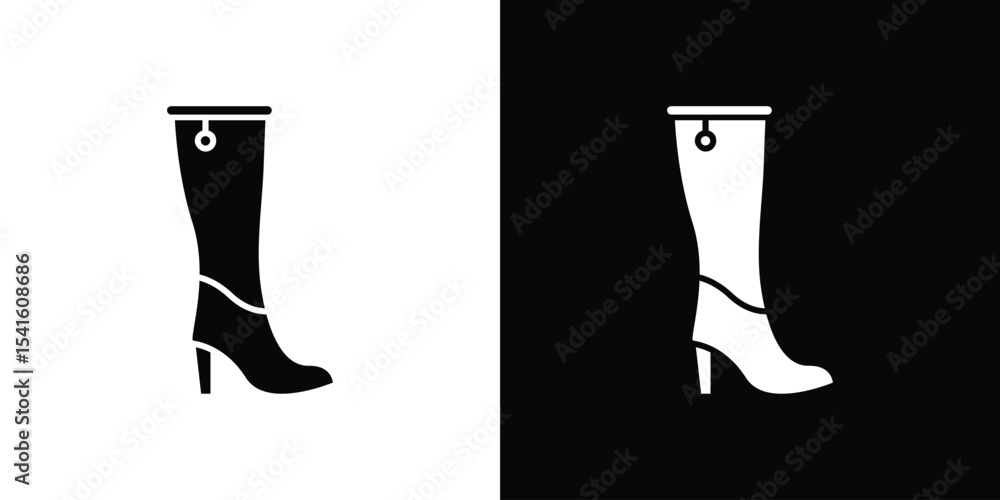 Aufkleber heeled boot icon vector scalable graphics