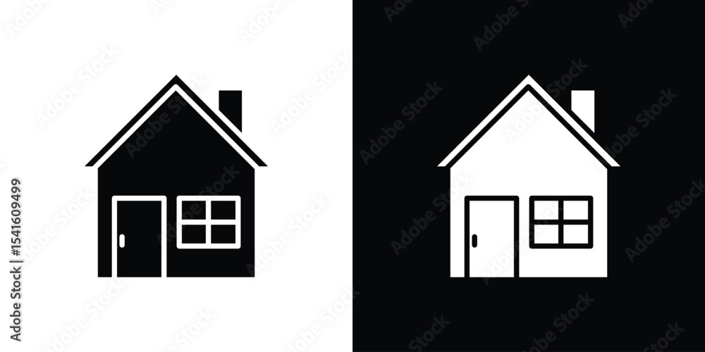 Poster house icon vector scalable graphics