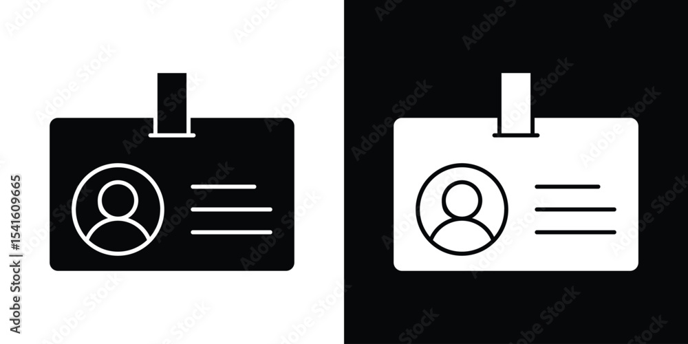 Poster ID badge icon Vector scalable graphics