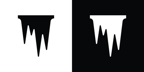 Icicles icon Vector scalable graphics