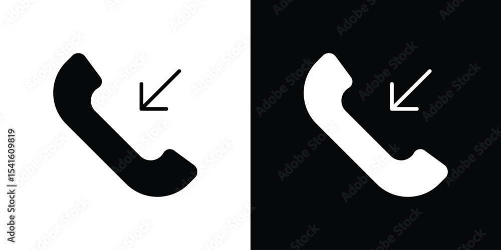 Poster incoming call icon vector scalable graphics