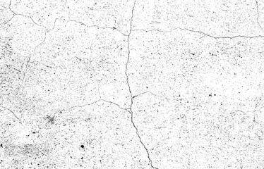 Cracked White Concrete Wall Texture Background