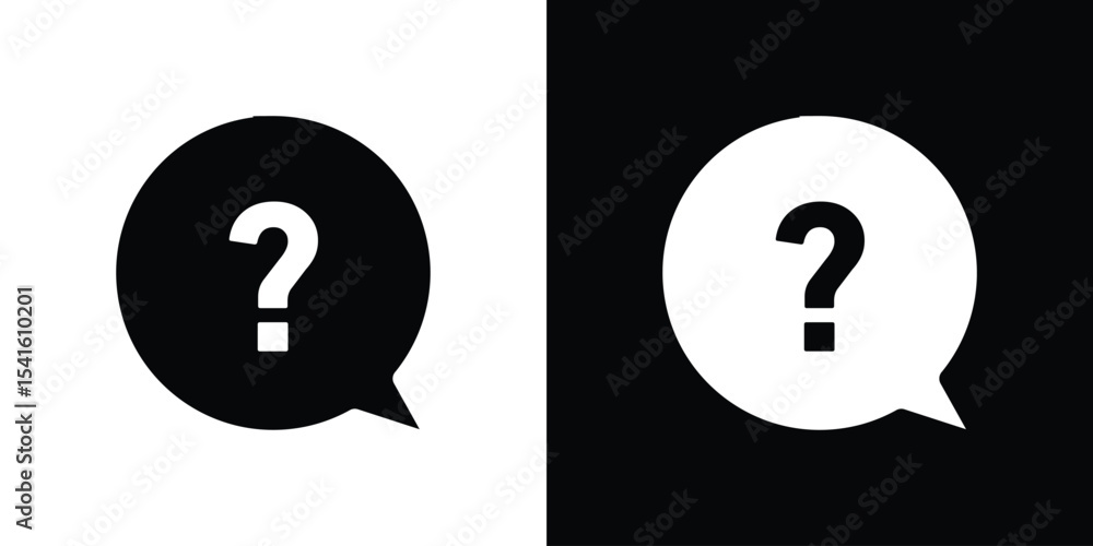Poster interrogation icon vector scalable graphics
