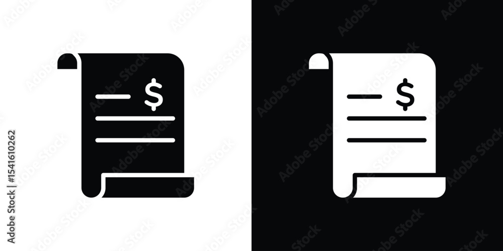 Poster invoice icon vector scalable graphics